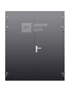 Противопожарная дверь EIS-30 двухстворчатая алюминиевая ДП-556